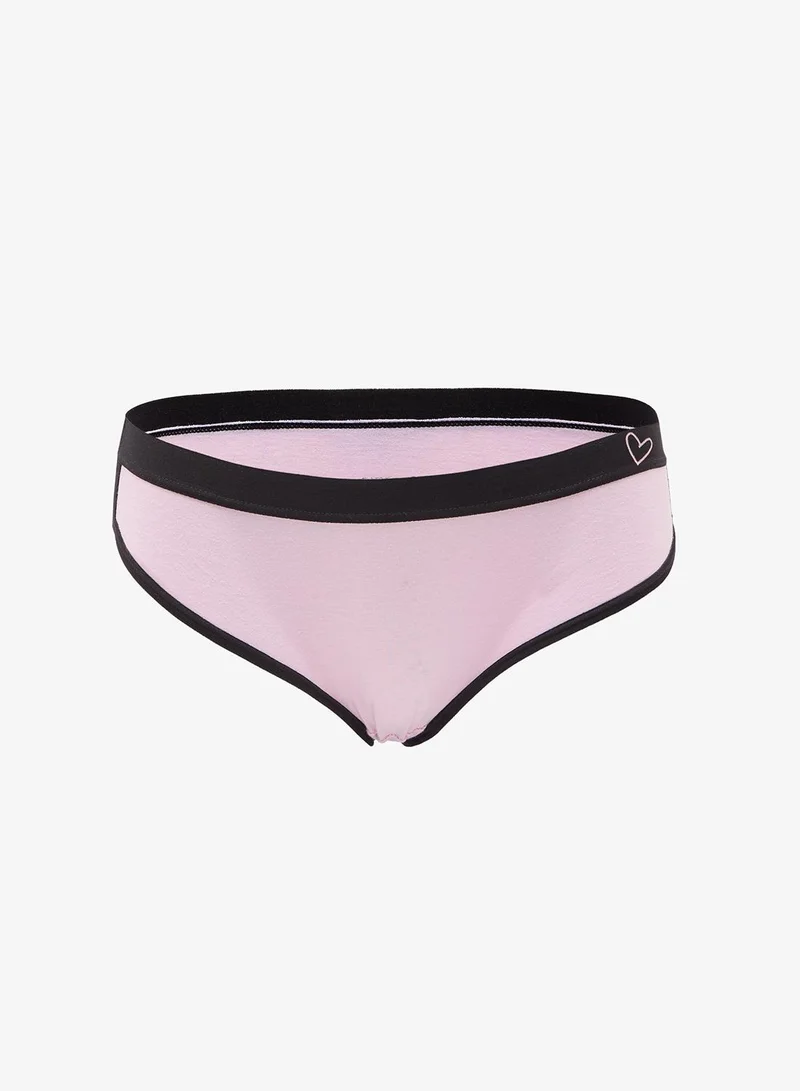 Ginger  3PC Contrast Trim Detail Full Brief for Women | Best Price UAE